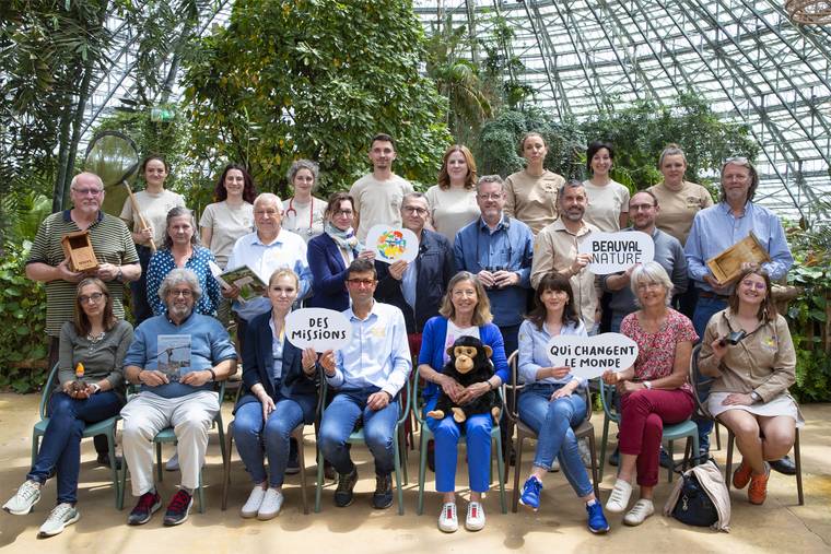 The Beauval Nature team in the Equatorial Dome